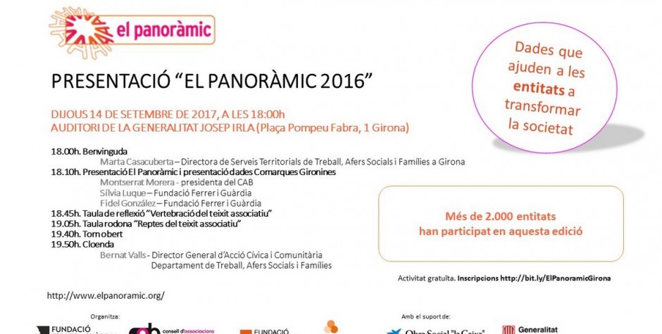Presentació “El Panoràmic 2016″ a Girona