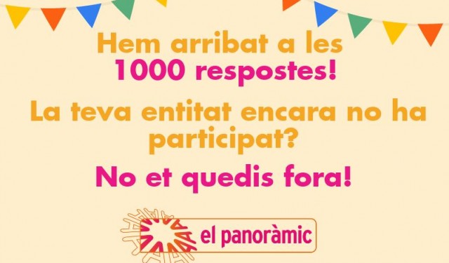 Més de 1000 entitats ja han respost El Panoràmic!