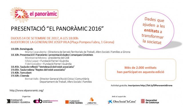 Presentació “El Panoràmic 2016″ a Girona